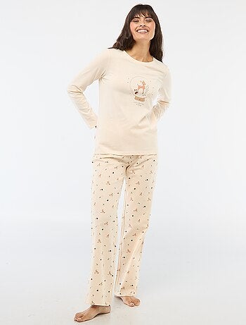 Ensemble de pyjama long + sweat zippé en polaire - 3 pièces