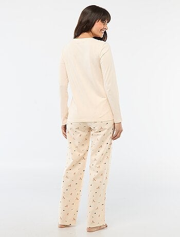 Ensemble de pyjama long + sweat zippé en polaire - 3 pièces