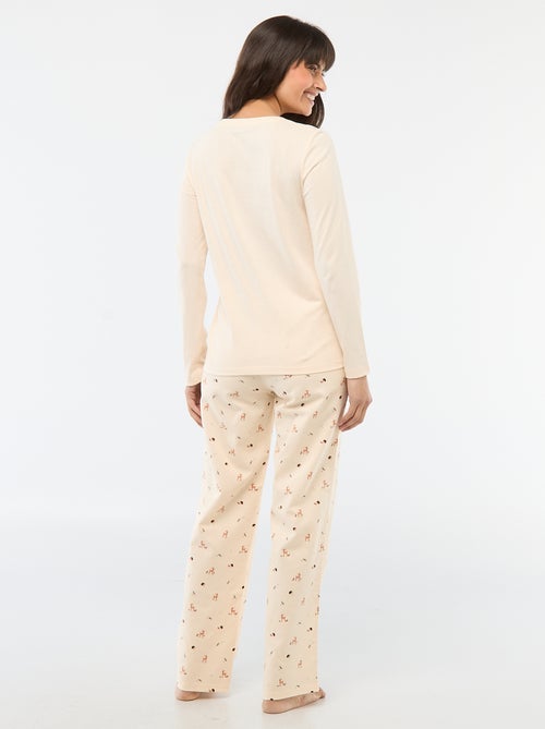 Ensemble de pyjama long + sweat zippé en polaire - 3 pièces - Kiabi