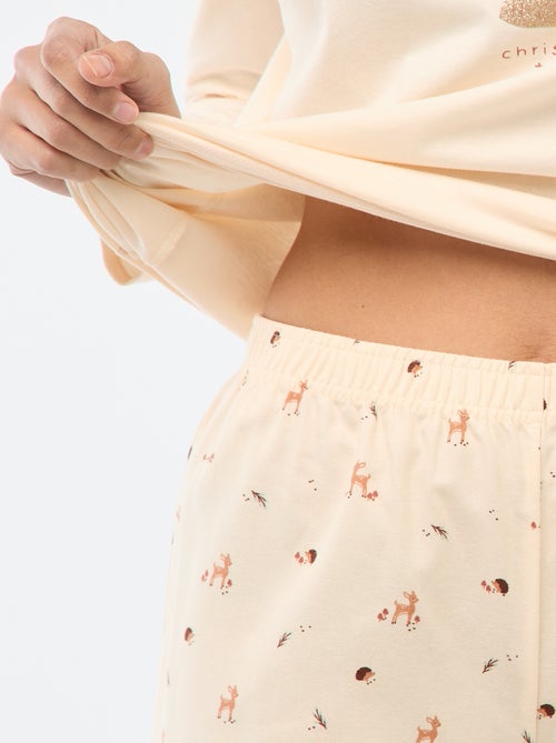 Ensemble de pyjama long + sweat zippé en polaire - 3 pièces - Kiabi