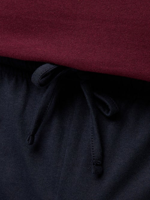 Ensemble de pyjama long t-shirt + pantalon - 2 pièces - Kiabi