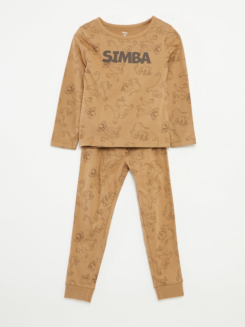 Ensemble de pyjama long t-shirt + pantalon 'Disney' - 2 pièces Beige - Kiabi
