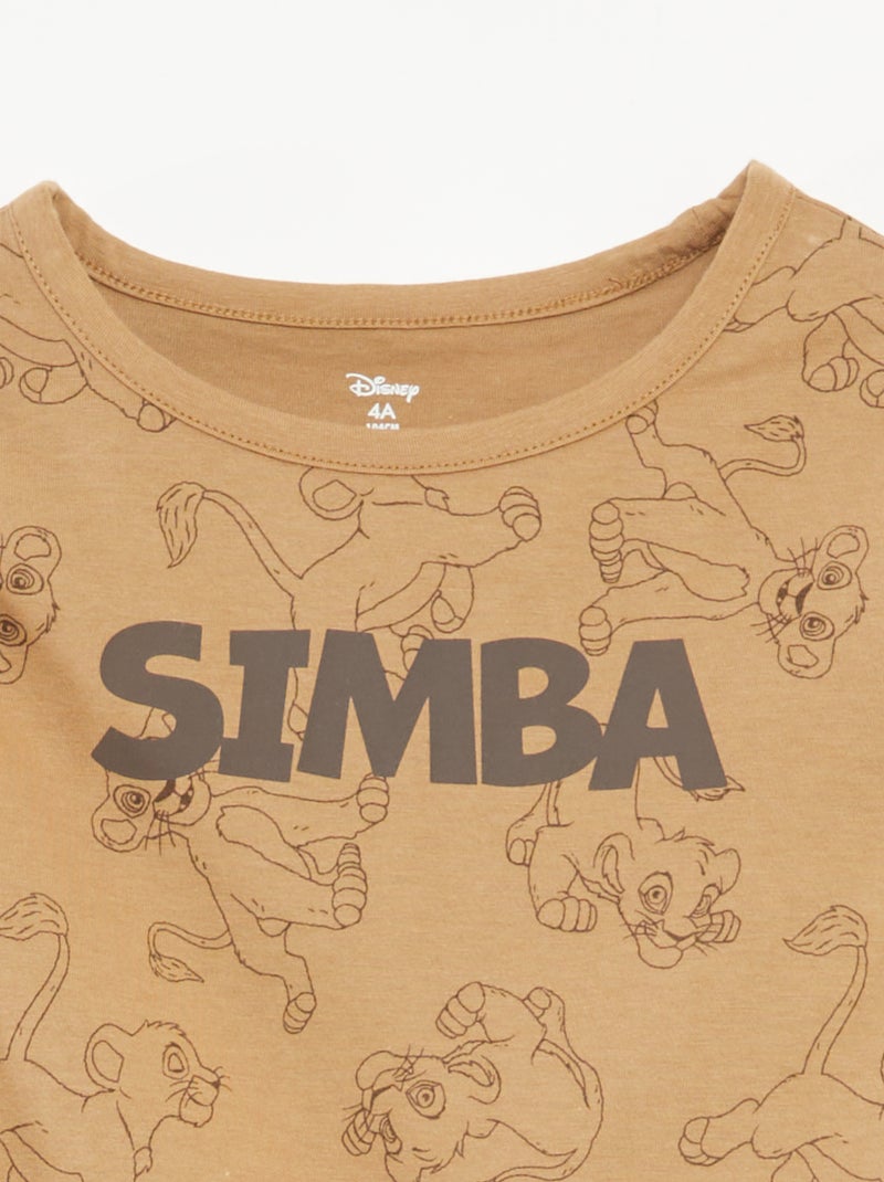 Ensemble de pyjama long t-shirt + pantalon 'Disney' - 2 pièces Beige - Kiabi