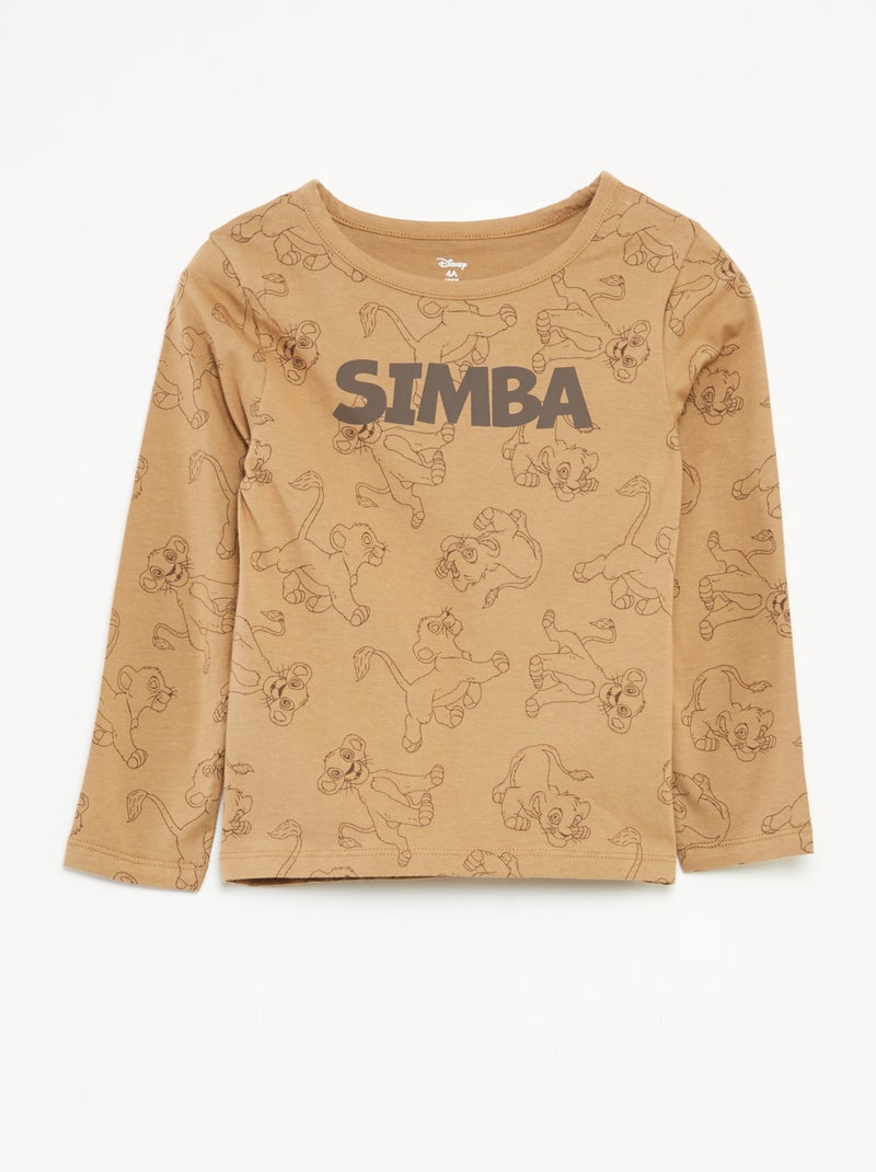 Ensemble de pyjama long t-shirt + pantalon 'Disney' - 2 pièces Beige - Kiabi