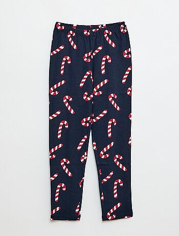 Ensemble de pyjama long t-shirt + pantalon 'Noël' - 2 pièces