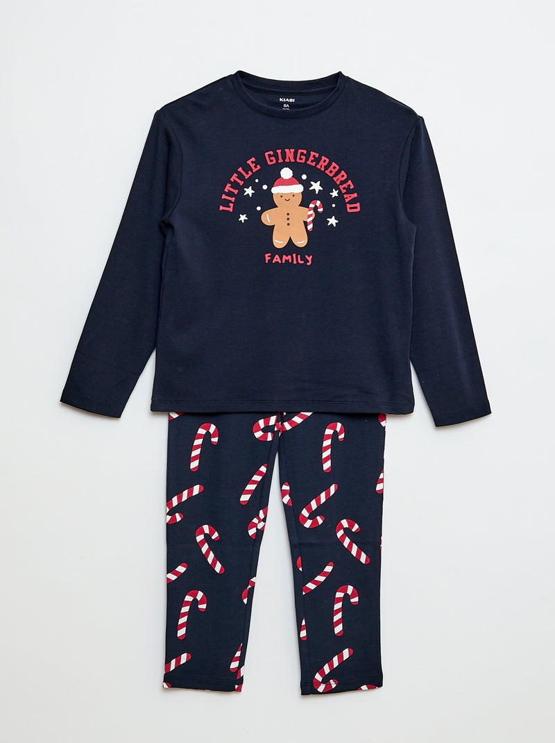 Ensemble de pyjama long t-shirt pantalon 'Noël' pièces