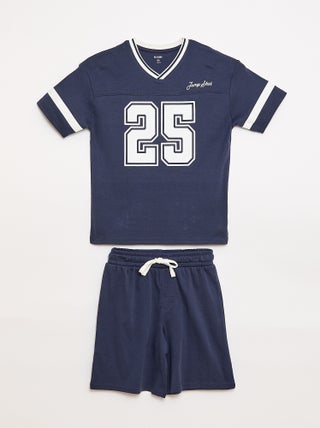 Ensemble de pyjama manches courtes en coton