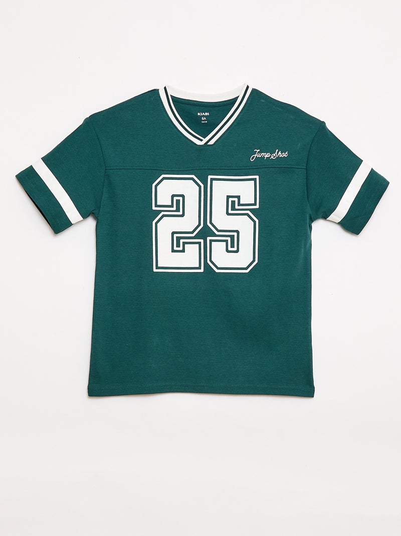 Ensemble de pyjama manches courtes en coton Vert - Kiabi