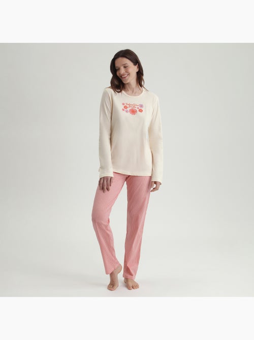 Ensemble de pyjama manches longues Don't Disturb - Kiabi