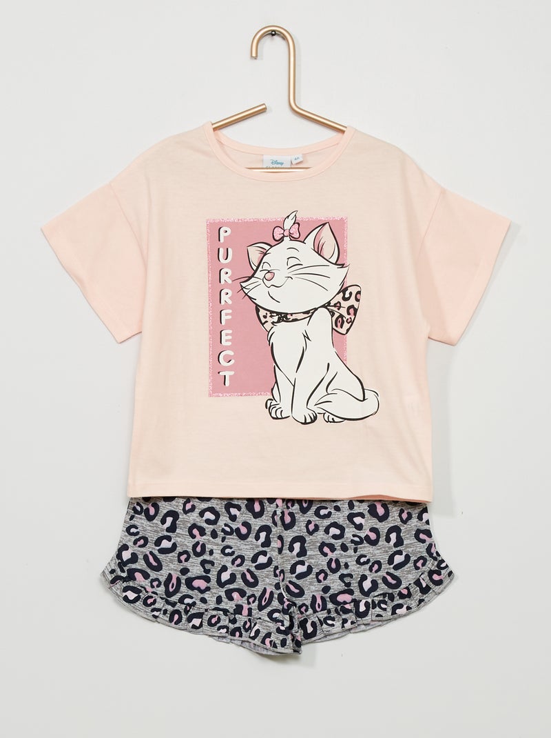 Ensemble de pyjama 'Marie' 'Les Aristochats' Rose/Gris - Kiabi