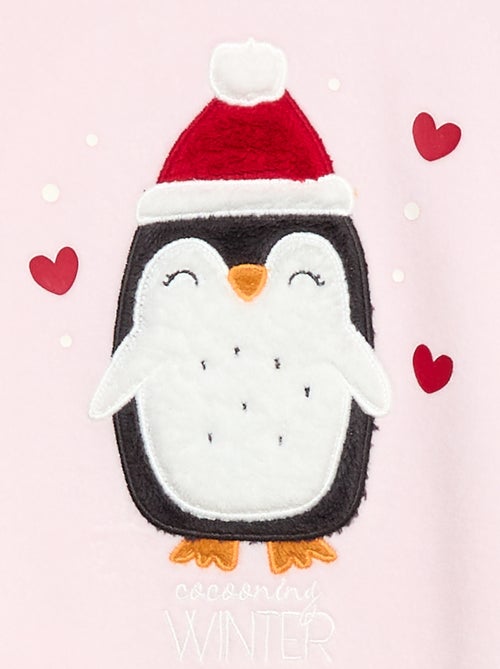 Ensemble de pyjama + masque Noël en velours - Kiabi