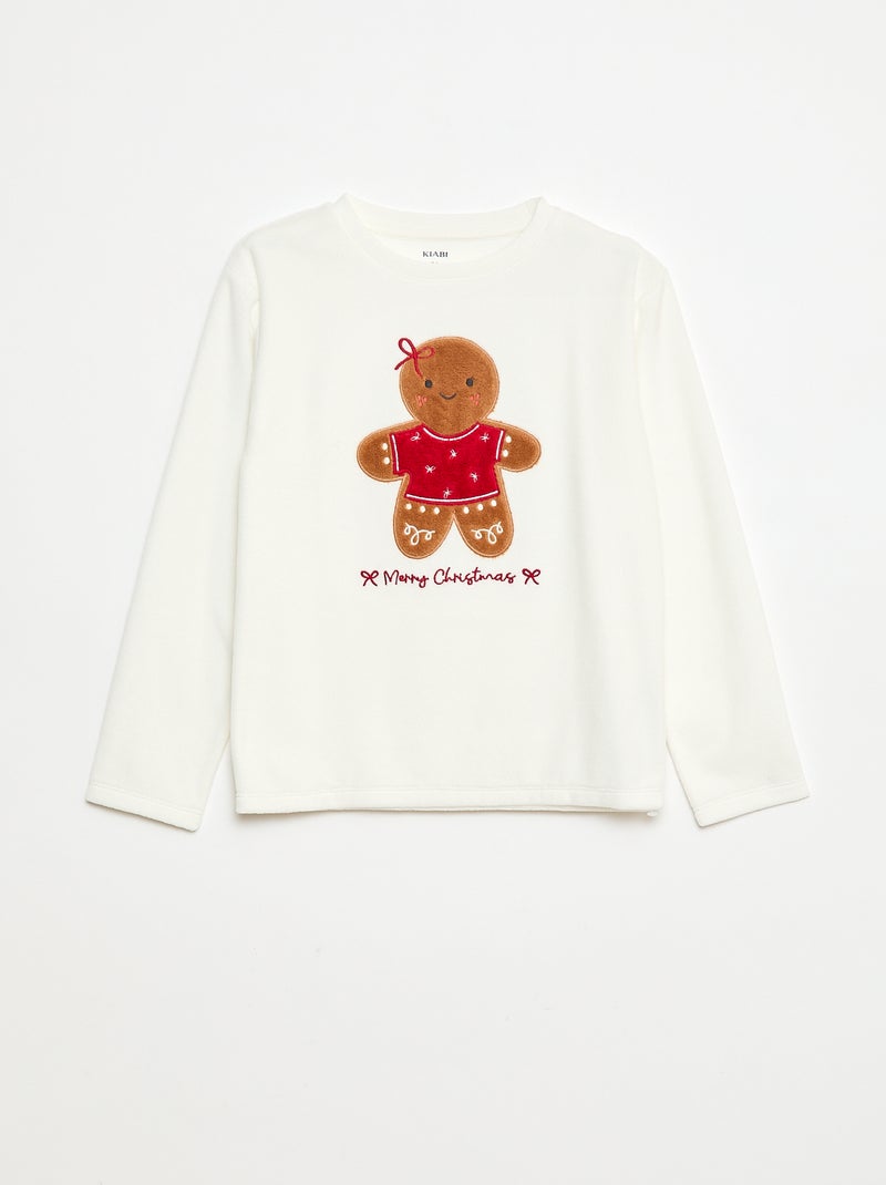 Ensemble de pyjama + masque Noël en velours Rouge - Kiabi