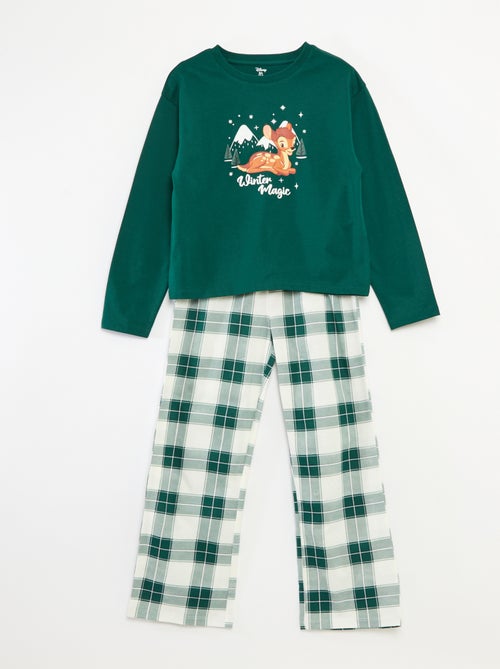 Ensemble de pyjama Noël 'Disney' 'Bambi' en jersey coton - Kiabi