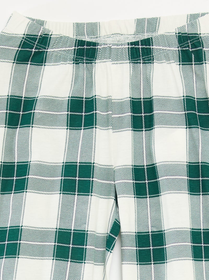 Ensemble de pyjama Noël 'Disney' 'Bambi' en jersey coton Vert - Kiabi