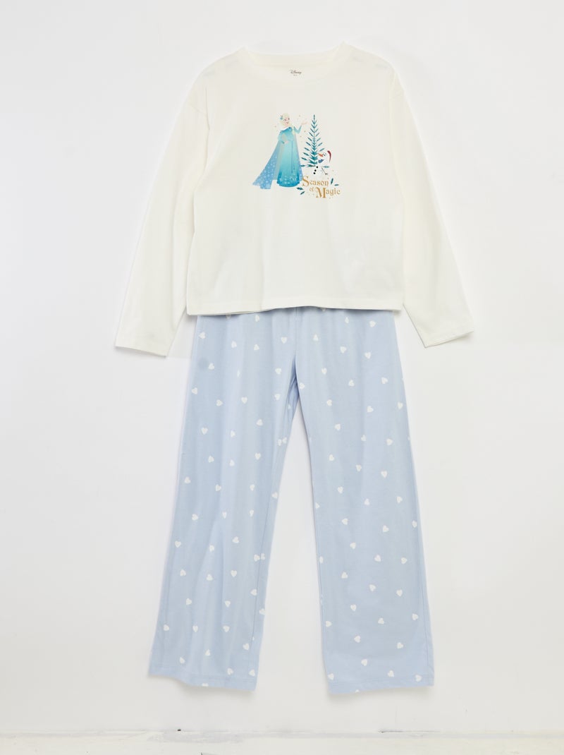 Ensemble de pyjama Noël 'Disney' 'Frozen' en jersey coton Bleu - Kiabi