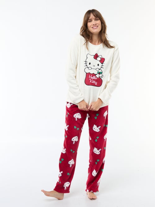 Ensemble de pyjama Noël 'Hello kitty' - Kiabi