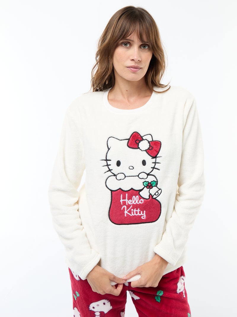 Ensemble de pyjama Noël 'Hello kitty' Rouge - Kiabi