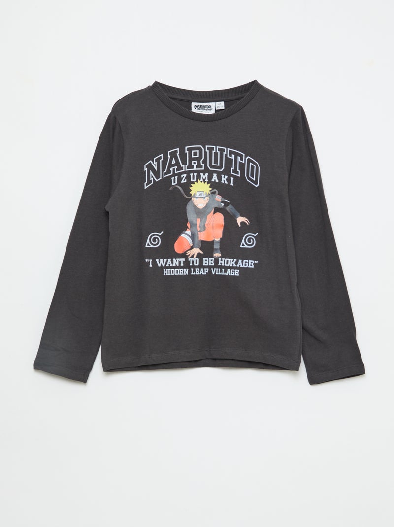 Ensemble de pyjama pantalon + t-shirt 'Naruto' - 2 pièces Noir - Kiabi