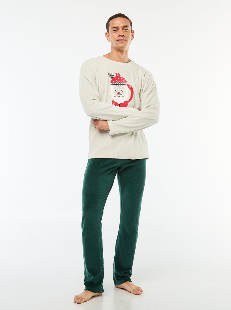 Ensemble de pyjama Père Noël Vert - Kiabi