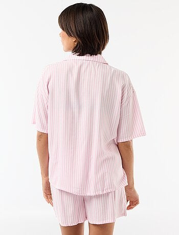 Ensemble de pyjama rayé haut + short