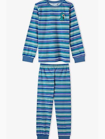 Ensemble de pyjama rayé lovers à manches longues pour garçon penti