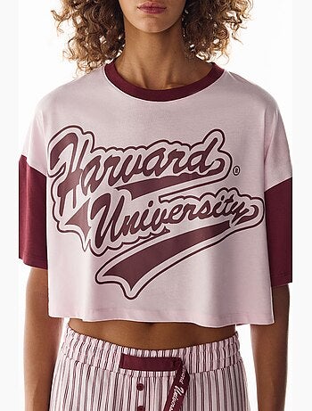 Ensemble de pyjama short à manches courtes harvard graffiti imprimé penti