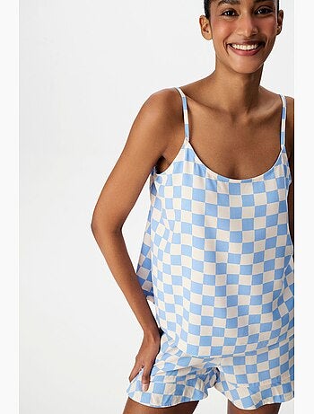 Ensemble de pyjama short gingham penti
