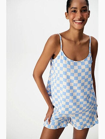 Ensemble de pyjama short gingham penti