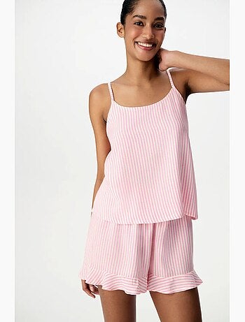 Ensemble de pyjama short stripes penti