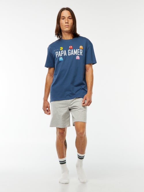 Ensemble de pyjama short + t-shirt 'PAC-MAN' - Kiabi