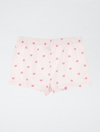 Ensemble de pyjama short + t-shirt 'Peppa Pig' - 2 pièces