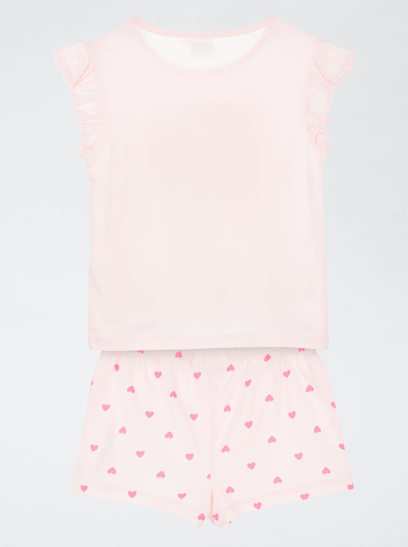 Ensemble de pyjama short + t-shirt 'Peppa Pig' - 2 pièces Rose - Kiabi