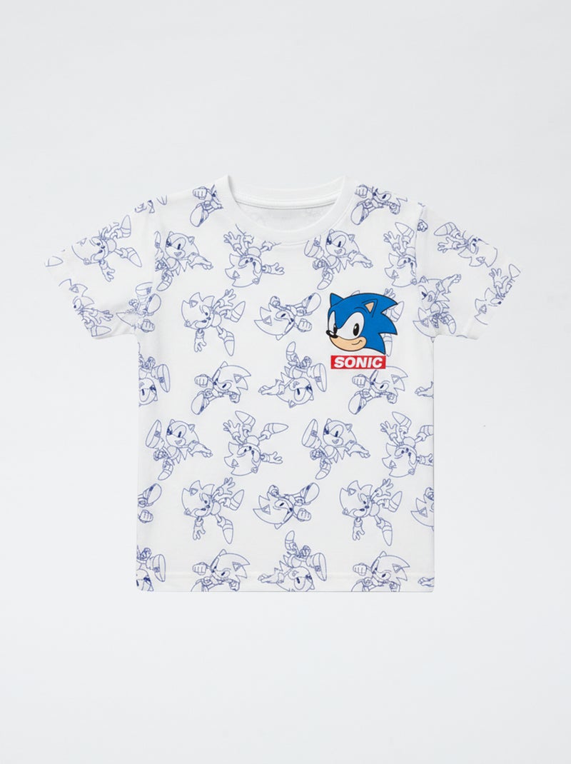 Ensemble de pyjama 'Sonic' en coton Blanc - Kiabi