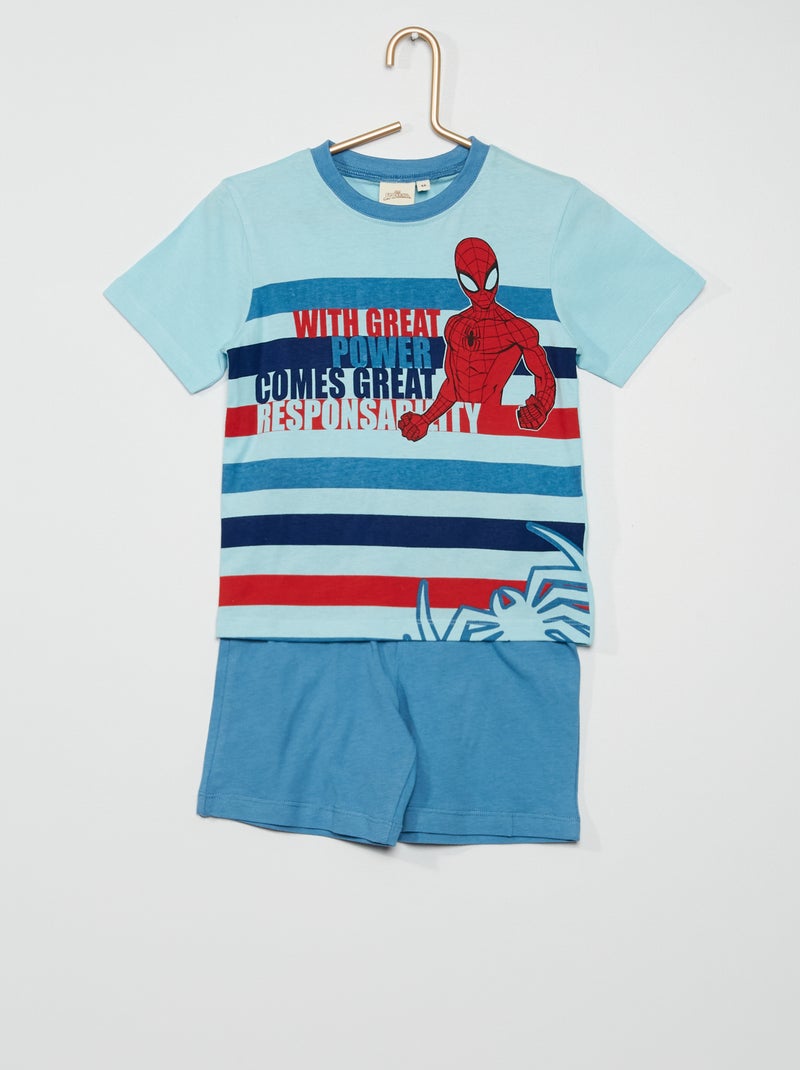 Ensemble de pyjama 'Spider-Man' bleu - Kiabi
