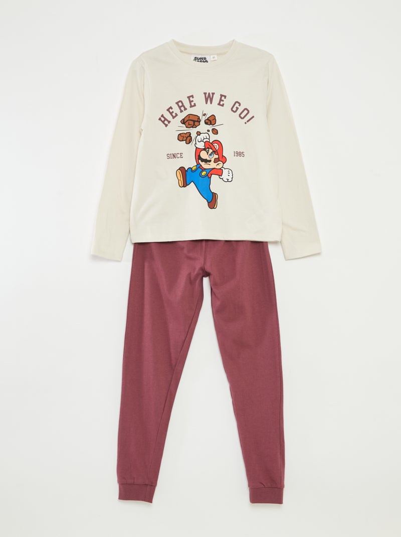 Ensemble de pyjama 'Super Mario Bros.' 'Nintendo' Beige - Kiabi