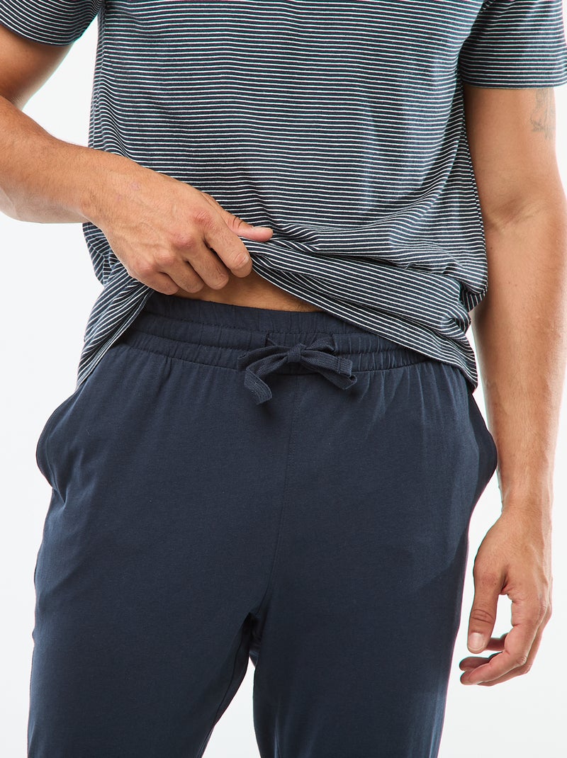 Ensemble de pyjama t-shirt + pantalon - 2 pièces Bleu - Kiabi