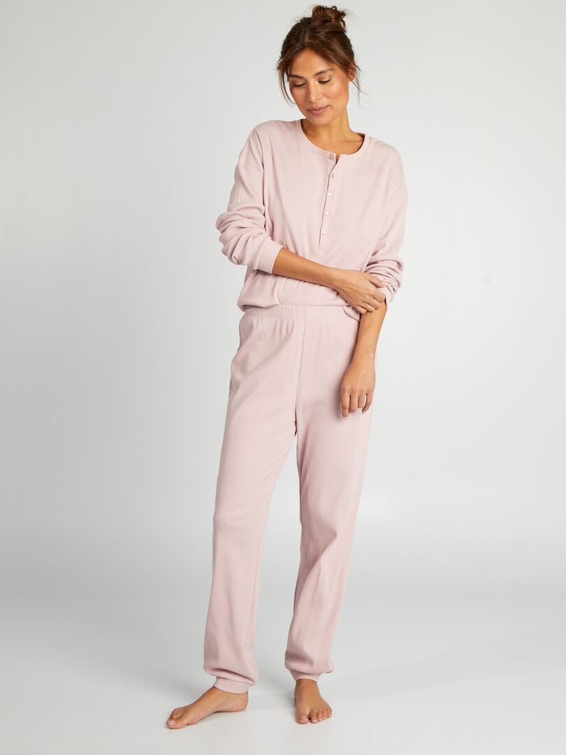 Ensemble de pyjama t-shirt + pantalon - 2 pièces Rose - Kiabi