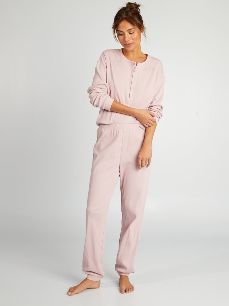 Ensemble de pyjama t-shirt + pantalon - 2 pièces Rose - Kiabi