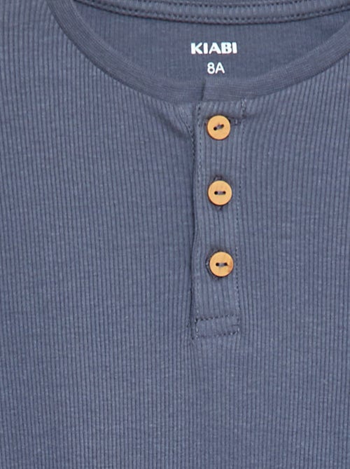 Ensemble de pyjama t-shirt + pantalon côtelés - 2 pièces - Kiabi