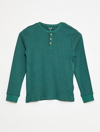 Ensemble de pyjama t-shirt + pantalon côtelés - 2 pièces