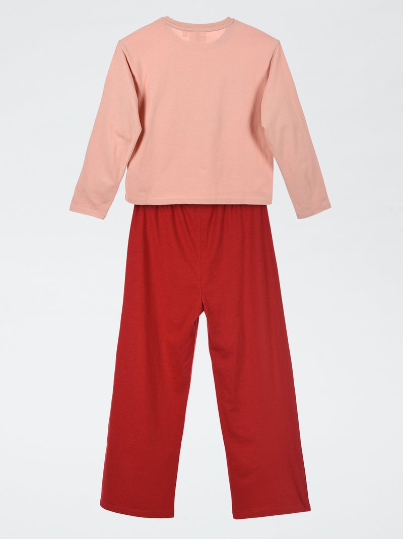 Ensemble de pyjama t-shirt + pantalon 'DC Comics' 'Supergirl' - 2 pièces Rose - Kiabi