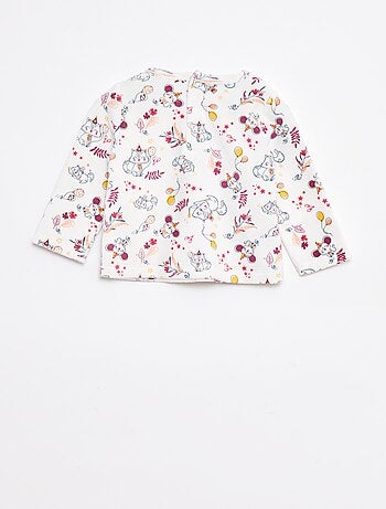 Ensemble de pyjama t-shirt + pantalon en polaire - 2 pièces