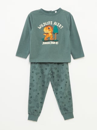 Ensemble de pyjama t-shirt + pantalon 'Jurassic Park' - 2 pièces
