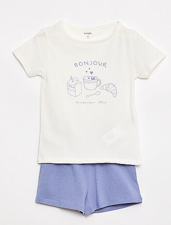 Ensemble de pyjama t-shirt + short - 2 pièces