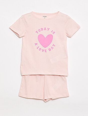 Ensemble de pyjama t-shirt + short - 2 pièces