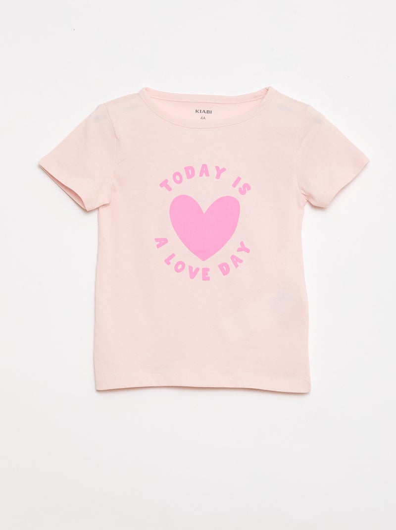 Ensemble de pyjama t-shirt + short - 2 pièces Rose - Kiabi