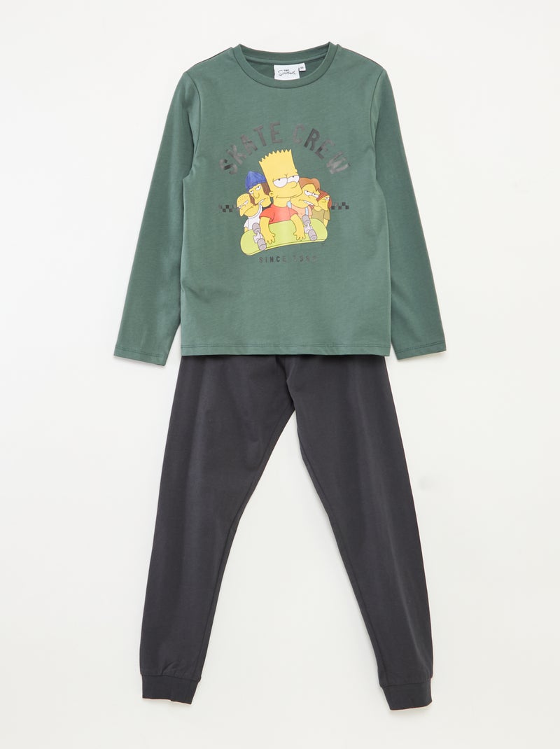 Ensemble de pyjama 'The Simpsons' t-shirt + pantalon - 2 pièces Vert - Kiabi
