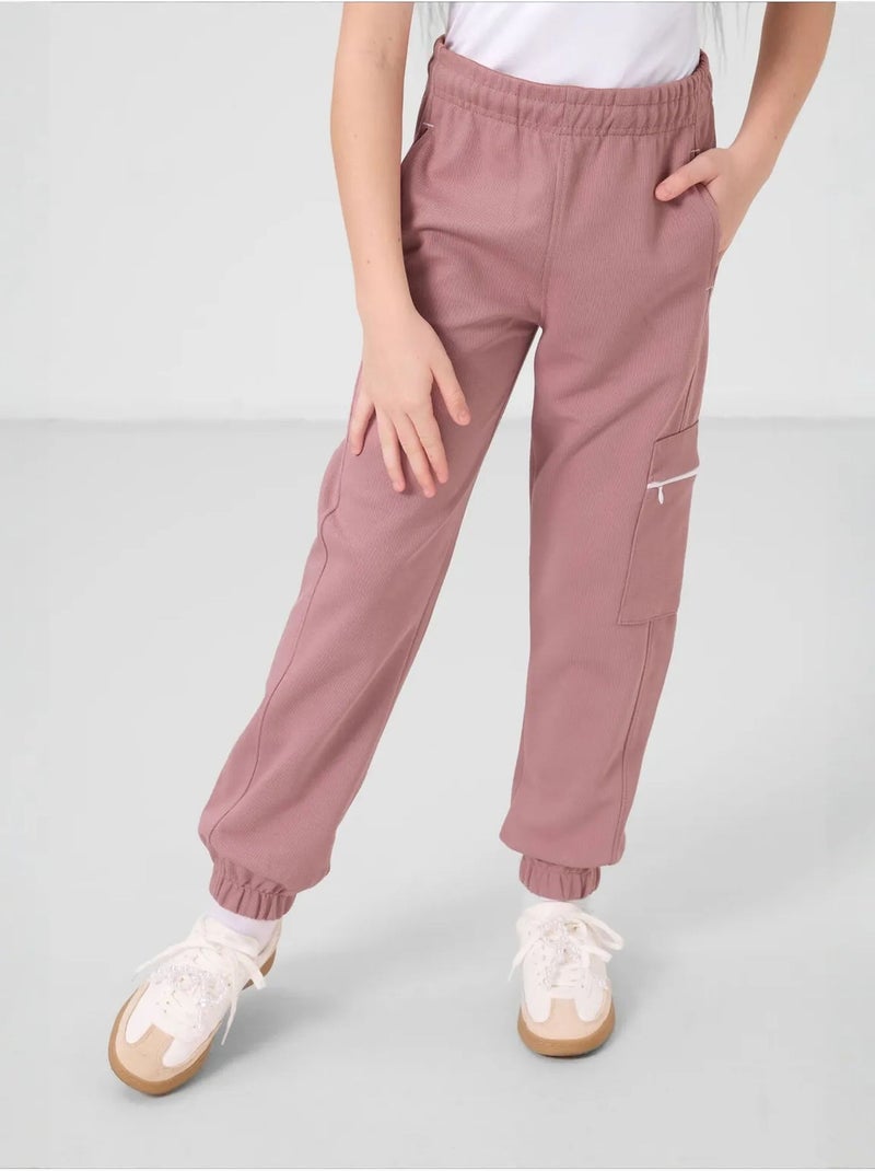 Ensemble de pyjama unisexe en mélange de coton tommy Mauve - Kiabi