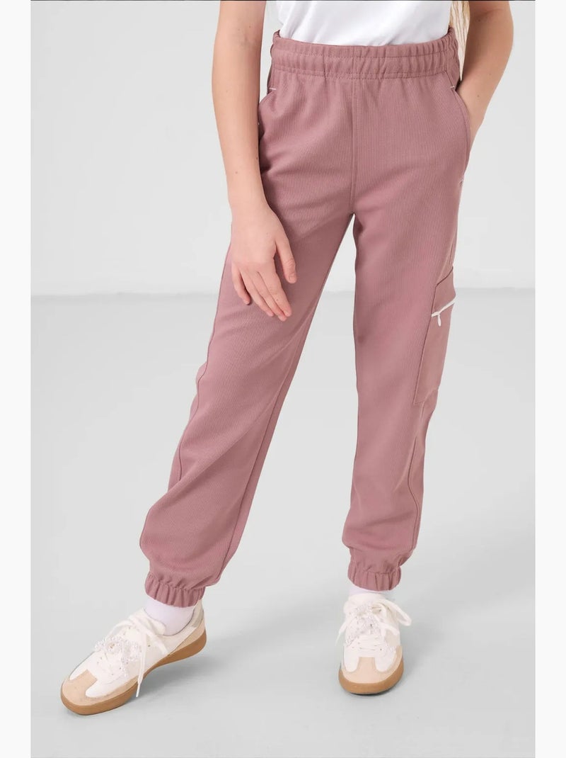 Ensemble de pyjama unisexe en mélange de coton tommy Mauve - Kiabi