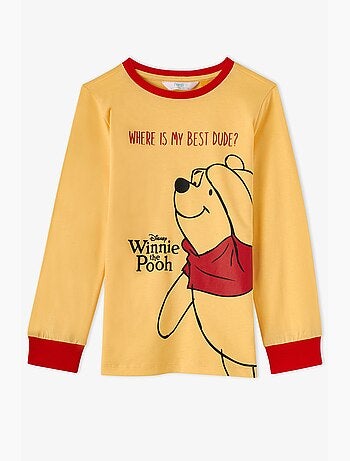 Ensemble de pyjama winnie l'ourson en coton à manches courtes pour fille penti